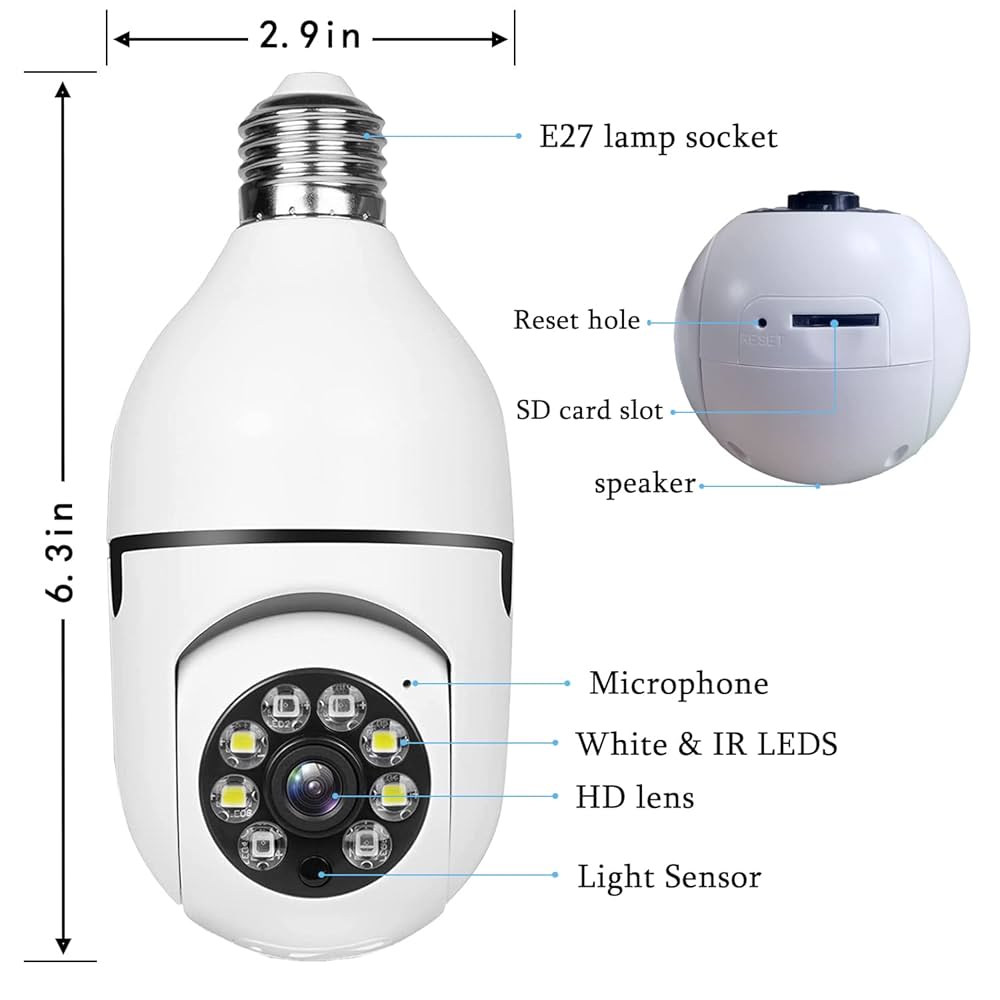 Light Bulb Smart Camera