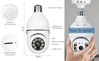 Light Bulb Smart Camera